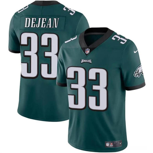 Men's Philadelphia Eagles #33 Cooper DeJean Green 2024 Draft Vapor Untouchable Limited Stitched Football Jersey